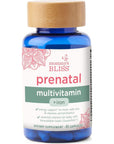 Mommy's Bliss Prenatal Multivitamin with Iron and Folic Acid, Supports Baby Development + Mom Immune System & Energy Levels w/ B Vitamins & Probiotics, Vegan & Gluten Free (45 Servings)