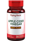 Piping Rock Apple Cider Vinegar Capsules | 84 Pills | with Vitamin B12, Chromium, and Cayenne | Non-GMO, Gluten Free Supplement