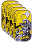 Porthos Sardines in Olive Oil  Seafood Aficionado Choice Selection  4 Pack  Portuguese Sardines  44 oz can