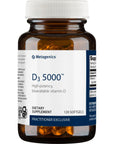 Metagenics Vitamin D3 5,000 IU - Vitamin D Supplement for Healthy Bone Formation, Cardiovascular Health, and Immune Support - 120 Count