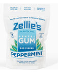 Zellies  100 Xylitol Sugar Free Chewing Gum Peppermint 240 Count Pack of 1