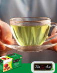 Tea4u Peach Green Tea  Hand Picked Leaves  Alternative To Caffeinated Beverages Keeps You Hydrated with Refreshing Aroma  25 Teabags