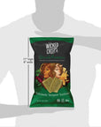 Baked Veggie Chips, Wicked Crisps - Spinach And Parmesan Cheese, Healthy Snack, Gluten-free, Low-fat, Non-GMO, Kosher, Gourmet Savory Crisps, All Natural, 4oz Bag (4 Pack)