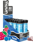 Nuun Hydration Energy Electrolyte Tablets with Caffeine B Vitamins and Ginseng Berry Blast 8 Pack 80 Servings