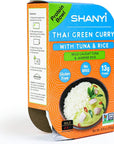 ShanYi Instant Microwave Meals Thai Green Curry with Tuna and Jasmine Rice 250g88oz Case of 6