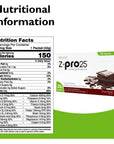 RKane Nutritionals ZPro Chocolate Protein Drink Mix  High Protein Low Calorie Low Fat Shake and Pudding Mix Meal Replacement OntheGo Packets  Breakfast Boost  25g Protein  14 Packets ZPro25