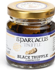 Spartacus CARPACCIO Black Truffles Preserved in Extra Virgin Olive Oil Perfect Gourmet Condiment for Pizza Pasta Salads Potatoes Meat and Eggs Vegan Gift IDEA 40 g