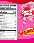 Snack Pack Pink STARBURST Flavored Juicy Gels Cups 325 oz 6 Count