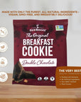 Erin Baker's Breakfast Cookies, Double Chocolate, Whole Grain, Non-GMO, 3 Ounce (Pack of 12)