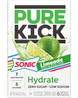 Pure Kick Sonic Limeade  Pack of 318 Servings  Powdered Drink Mix  Low Calorie and Zero Sugar  Refreshing Drink Anywhere and Anytime  Low Sodium