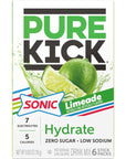 Pure Kick Sonic Limeade  Pack of 636 Servings  Powdered Drink Mix  Low Calorie and Zero Sugar  Refreshing Drink Anywhere and Anytime  Low Sodium