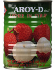 AroyD Canned Fruits Lychee in Syrup 2 Pack