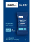 RXBAR Protein Bars Protein Snack Snack Bars Blueberry 183oz Box 10 Bars