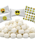 The Dreidel Company Cool Smile Emoji Buttermints Mint Candies After Dinner Mints Butter Mint Candy FatFree Kosher Certified Individually Wrapped 55 Pieces