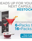 The Classic Collection Capsules Variety Pack of 6 for Bartesian Premium Cocktail Maker 55524