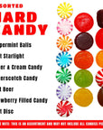 Hard Candy Assortment  4 LB  Classic Candy Mix  Hard Candy Variety Pack  Individually Wrapped Office Candy in Bulk  Assorted Candies  Mint Starlight Toffee Butterscotch Strawberry Filled Rootbeer Flavors