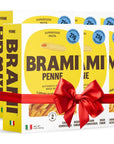 Brami Pasta | Made with Semolina Wheat & Lupini Beans | High Protein & Fiber, Low Carb Healthy Pasta | 8 Ounce (Pack of 6) (Penne)