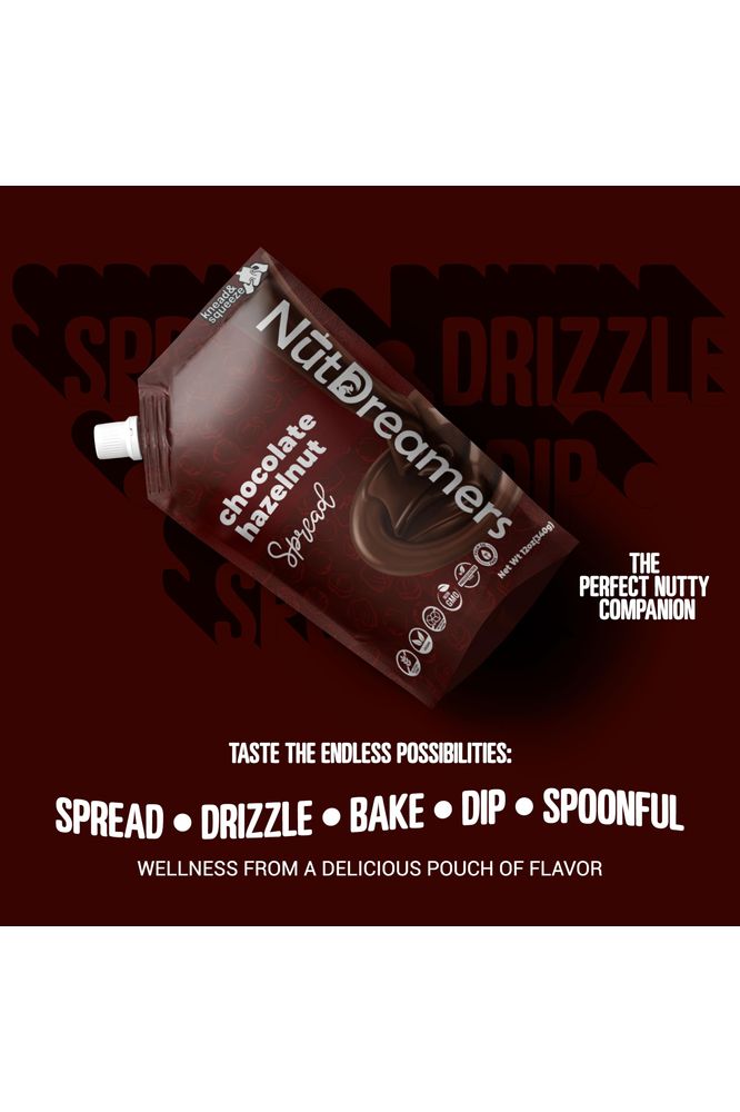 Nut Dreamers Chocolate Hazelnut Spread Chocolate Spread for Pancakes Yogurt or Smoothies Hazelnut Spread KetoFriendly Vegan GlutenFree NonGMO SugarFree 12oz