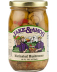 Jake  Amos Marinated Mushrooms 16 Oz Jar Pack of 2