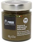 Pariani 100 Pure Unsweetened Paste Variety Pack 635 Ounces Total Count of 2  Sicilian Pistachio Paste 1 Piece and Hazelnut Paste 1 Piece with Mini Bamboo Spoon  Restock Reminder Card by