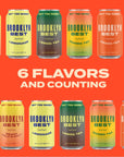 Brooklyn Best Low Sugar Peach Iced Tea  12 oz Cans 12Pack  50 Calories  Organic Cane Sugar Black Tea Peach  Lemon Juice  Natural Caffeine  No Artificial Ingredients  Not Too Sweet Beverage