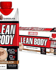 Lean Body Ready-to-Drink Chocolate Protein Shake, 40g Protein, Whey Blend, 0 Sugar, Gluten Free, 22 Vitamins & Minerals, LABRADA, 17 Fl Oz (Pack of 12)