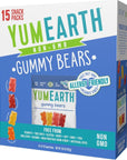 YumEarth Organic Gummy Bears - Fruity Gummy Candy Snack Packs