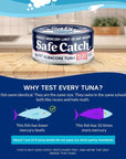 Safe Catch Canned Lowest Mercury Limit Albacore Tuna Fish No Salt Added Wild Caught GlutenFree Kosher Whole30 Approved Keto 5oz Can 12Pack