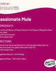 Master of Mixes Passion Fruit Drink Mix Ready To Use 1 Liter Bottle 338 Fl Oz Pack of 3