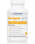 Arthur Andrew Medical - Devigest ADS, Advanced Digestive Support, Relief for Lactose Intolerance and Casein Sensitivities, Vegan, Non-GMO, 180 Capsules