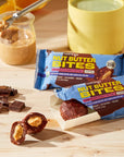 Sweet Nothings Chocolate USDA Organic Nut Butter Bites Protein Bar Nut  Date Snack Filled with Peanut Butter 122 Bite Value Packs  No Added Sugar Plant Based Vegan Only 7 Ingredients