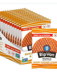 Rip Van WAFELS Dutch Caramel & Vanilla Stroopwafels, Healthy Non GMO, Low Calorie / Sugar Office Snacks, Keto Friendly, (3g), 12 Count (Packaging May Vary)