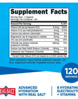 Nutricost Electrolyte Complex (Advanced Hydration with Real Salt®) 120 Capsules - 8 Hydrating Electrolytes & Vitamins, Gluten Free, Non-GMO, Vegetarian