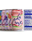 LaCroix Sparkling Water Variety of 5 Flavors Naturally Essenced Sparkling Water 12 Ounce Cans Pack of 15