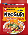 Nongshim Neoguri Spicy Seafood with UdonStyle Noodle 42 Ounce 4 Count Pack Of 8