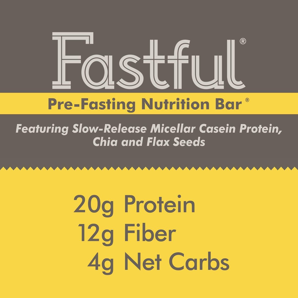 Fastful High Protein Bar for Intermittent Fasting, Pre-Fasting Nutrition - Cookie Dough