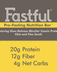 Fastful High Protein Bar for Intermittent Fasting, Pre-Fasting Nutrition - Cookie Dough