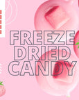 Freeze Dried Candy 11 oz Mini Bursts All Pink Flavour Punch Fruit Strawberry AllPinks Treat Snack Deliciously Crunchy Intense Gift Resealable Bag TikTok Trends Lightweight FreezeDried Hard Candies