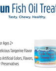 Nordic Naturals Nordic Omega-3 Gummy Fish, Tangerine - 30 Gummy Fish - 124 mg Total Omega-3s with EPA & DHA - Non-GMO - 30 Servings