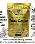 Ohm Pure Cacao Powder  Unsweetened Organic Cacao Powder  Natural Iron  Magnesium Supplement  Brownie Mix Raw Cocoa Powder Vegan Hot Chocolate Mix 33 Servings 7oz