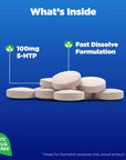 Natrol 5-HTP 100mg, Drug-Free Dietary Supplement Helps Support Balanced Mood, 30 Mixed Berry-Flavored Fast Dissolve Tablets, 15-30 Day Supply
