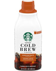 Starbucks Cold Brew Coffee Concentrate Caramel Dolce 100 Arabica MultiServe Bottle 32 Fl Oz