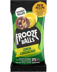 Frooze Balls Lemon Cheesecake PlantPowered DoubleFilled Energy Balls Healthy Vegan Snacks GlutenFree nonGMO 8 count each with 5 balls Great for lunch box hiking workout  travel