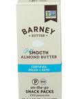 Barney Butter Bare Smooth Almond Butter, No Added Sugar Or Salt, 0.6 Ounces (Pack Of 12)