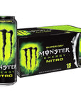 Monster Energy Nitro Super Dry, Maximum Strength, Energy Drink - 16 Fl oz, (Pack of 15)