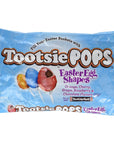 Easter Egg Tootsie Pops  Assorted Flavors 15 count Original Chocolate Cherry Orange Grape and Raspberry EasterThemed Lollipops tundras bag