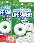 Life Savers Sugar Free Hard Candy Breath Mints With Refreshing Taste  Flavored Individually Wrapped LifeSaver WintOGreen Wintergreen SugarFree  2 Bags