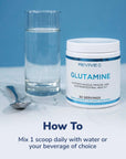 REVIVE Gut L-Glutamine Powder MD - Muscle Recovery & Immune System Booster for Adults - Promotes Digestive Health & Reduces Muscle Soreness - Immunity & Digestion Vegan Pure L Glutamine Supplement