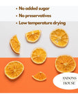 Generic Premium Dehydrated Orange Slices  50 Grams Approx 18 Slices  100 Natural  Great for Cocktails Garnishes Fruit Teas and Deserts