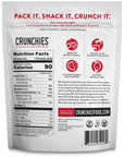 Crunchies Freeze-Dried Fruits, 100% All Natural Crispy Fruit, Non GMO and Kosher, Resealable Freeze Dried Fruit Snack Packs, Pack of 6 (Strawberries)